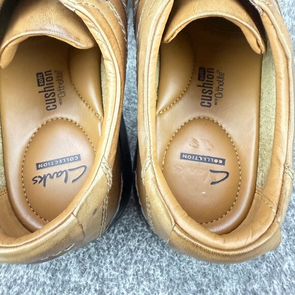 ✅Mens 12 Clarks Collection Touareg Vibe Bicycle Toe Derby Oxfords Ortholite Sole - Picture 3 of 13